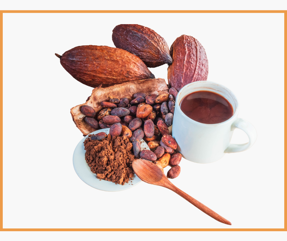 Fèves de cacao torréfiées ou caramélisées